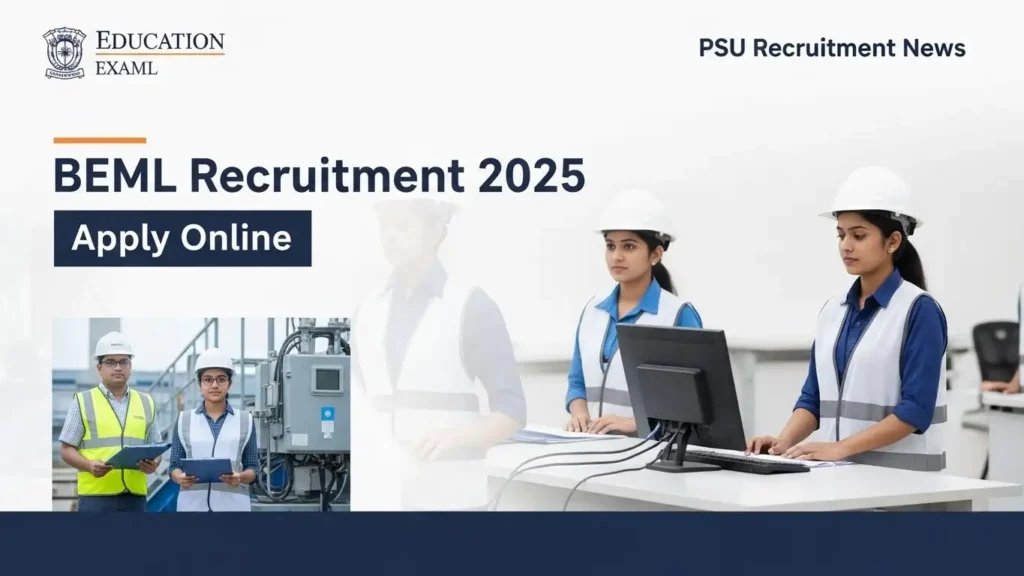 BEML Recruitment 2025 Apply Online for 50 Diploma Trainee & Engineer Posts