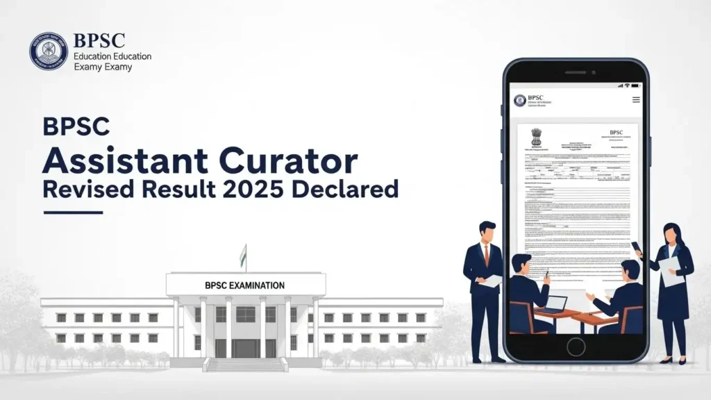 BPSC Assistant Curator Revised Result 2025 Out – Merit List PDF