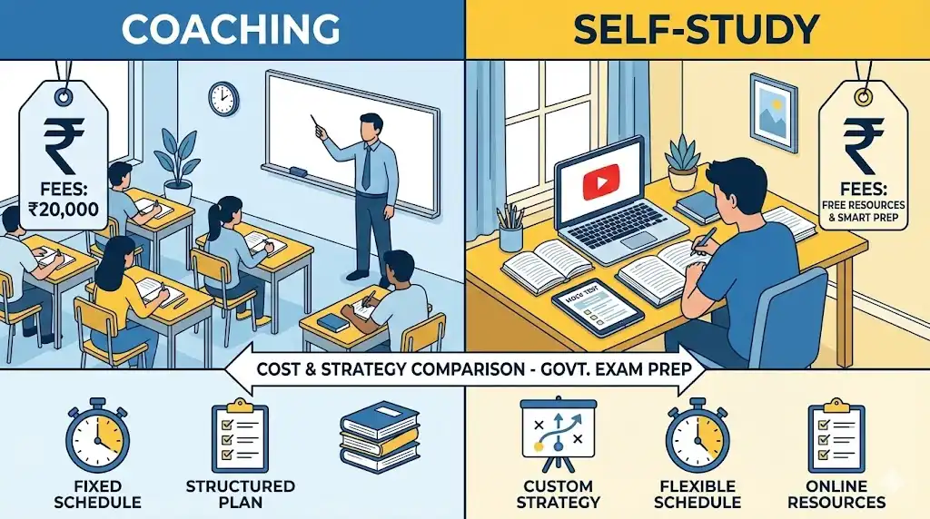 Coaching vs Self-Study in 2026: Is Spending ₹20,000 Necessary?