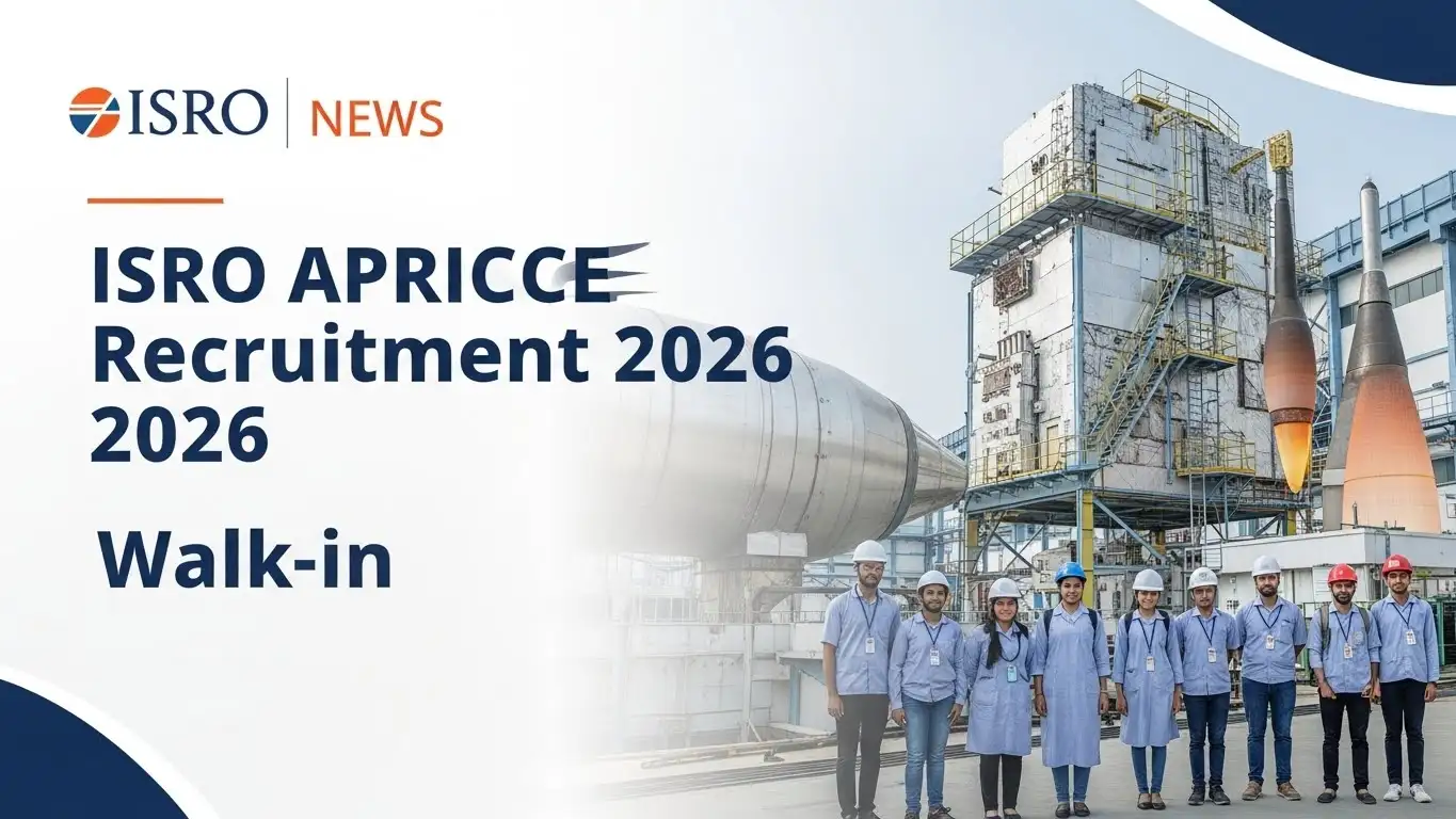 ISRO IPRC Apprentice Recruitment 2026 Announced, Walk-in for 100 Posts