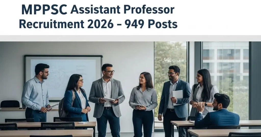 MPPSC Assistant Professor Recruitment 2026 Apply Online for 949 Posts